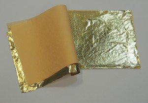 Поталь сусальное золото (имитация), 14*14 см, 25 л, № 2 Masserini