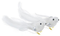 ScrapBerry`s Украшение Птички с акриловыми камушками Белые SCB26003026