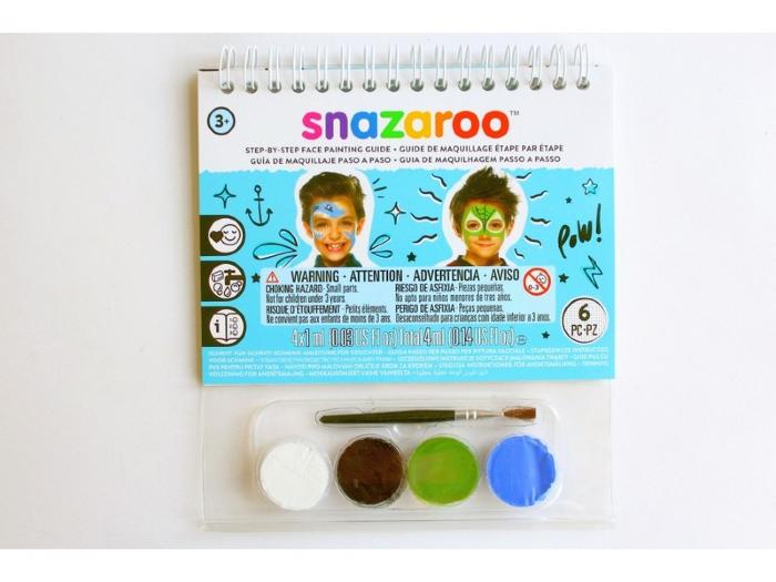 Набор красок для лица Snazaroo "Подводный мир" 4 цв, буклет