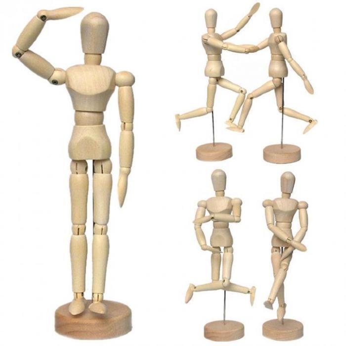 Модель человека деревянный 30см Женский ХБ0901124