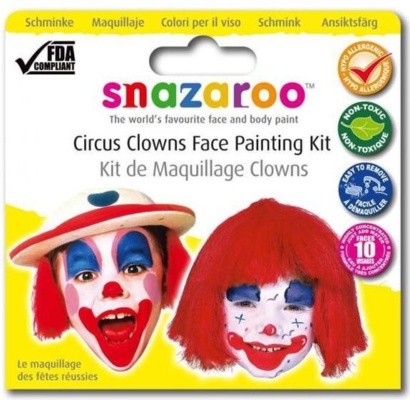 Набор красок д/лица "Цирковой клоун" 3 цв по 2 мл