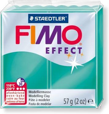 Fimo Effect пластика 56 гр, №504 Полупрозрачный зеленый