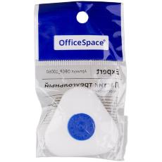Ластик OfficeSpace "Expert", треугольный, термопластичная резина, пластиковый держатель 37,5*35*9 мм