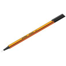 Ручка капиллярная Berlingo "Rapido"0,4 мм,  черная  трехгранная СК_40100