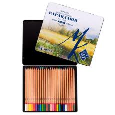 Набор профессиональных цветных карандашей "Мастер Класс" 24 цв., в жестяной упаковке