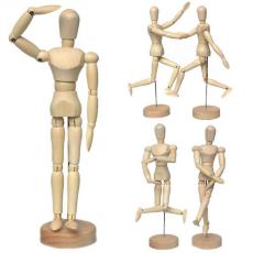 Модель человека деревянный 30см Женский  DK16204