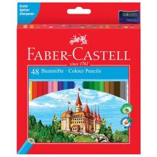 Набор цветных карандашей Faber-Castell 48 цв. с точилкой, картон. коробка Арт. 120148
