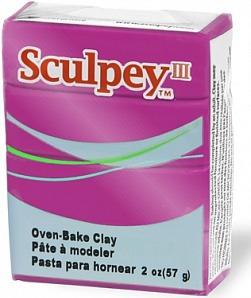 Sculpey III пластика 57 гр, №1112 Жемчужная фуксия