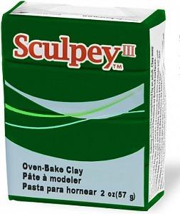Sculpey III пластика 57 гр, №322 Зеленый