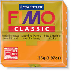 Fimo Classic пластика 56 гр, №4 Оранжевый