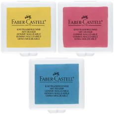 Ластик-клячка Faber-Castell, формопласт, 40*35*10 мм, ассорти 127321