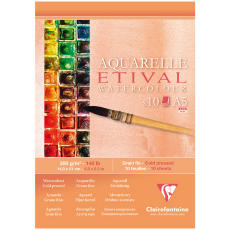 Альбом для акварели Clairefontaine "Etival" 10 л. А5 на склейке, 300 г/м2, холодн. пресс Арт.96304С