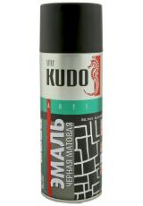 KUDO 520 мл аэрозольная краска-спрей Черная матовая 1102