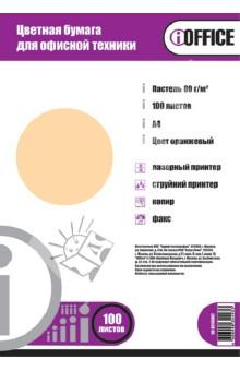 Бумага А4 iOffice пастель оранжевая 80 гр