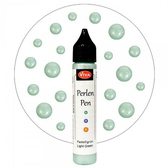 Viva Decor Краска для создания жемчужин "Perlen-Pen Perlmutt", Зеленый пастельный 25 мл.
