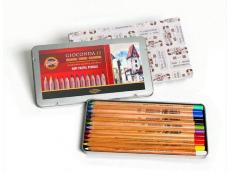 Набор пастельных карандашей Koh-i-noor "Gioconda", 12 цвета, в жестяной коробке 8827