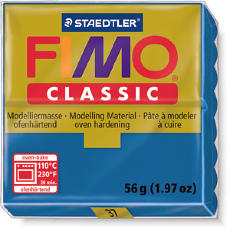 Fimo Classic пластика 56 гр, №37 Синий