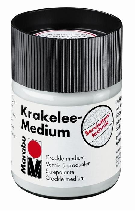 Marabu Медиум бесцветный для техники кракелюра Crackle medium, 50мл