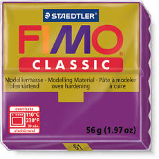 Fimo Classic пластика 56 гр, №61 Фиолетовый