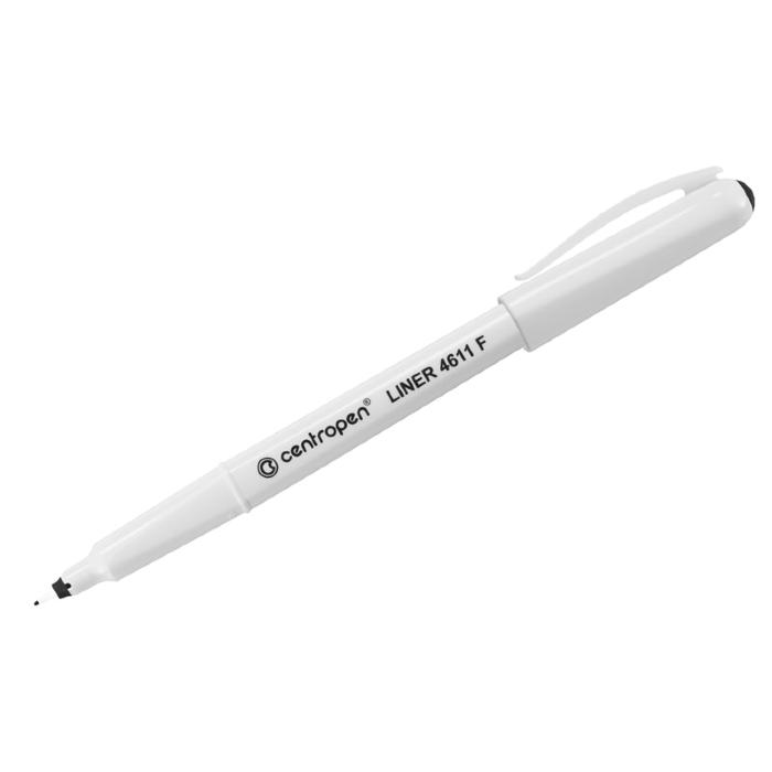 Ручка капиллярная  Centropen Liner 4611 F 0,3 мм трехгранная, черная
