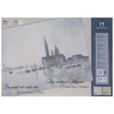 Планшет для пастели "Соленый ветер Венеции" А-3, 200 г/м2, 20 л. 2 цвета - серая/оливк.Лилия Холдинг