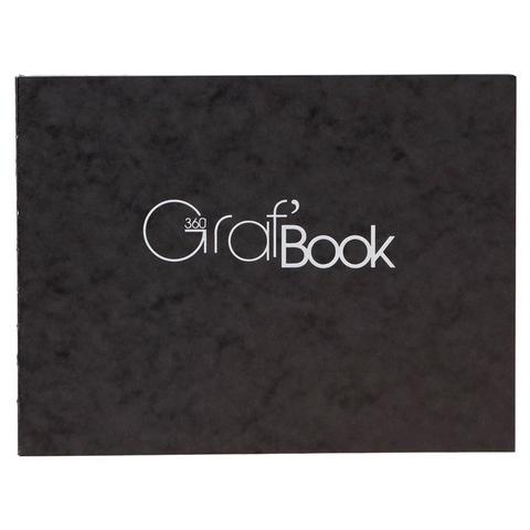 Скетчбук - блокнот 100л.152*210 мм на сшивке Clairefontaine"Graf`Book 360°"100 гр, мелкозерн 975804С