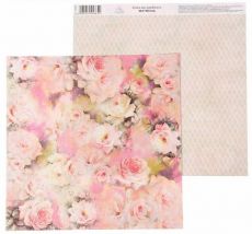 Бумага для скрапбукинга Цветочная симфония "Розы" 30,5*30,5 см, 180 г/м   1445665