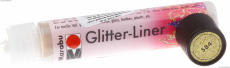 Marabu Glitter Liner 25 мл контур с блестками 584 Золото
