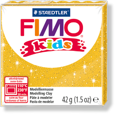Fimo kids полимерная глина для детей 42 гр, №112 Блестящий золотой